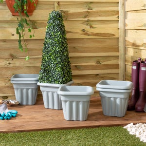 Wham Vista Pack Of 6 Square Plant Pots