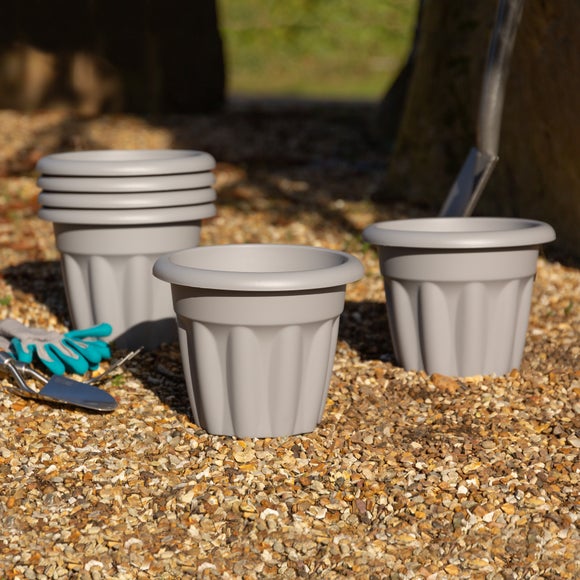 Wham Vista Pack of 6 Round Plant Pots