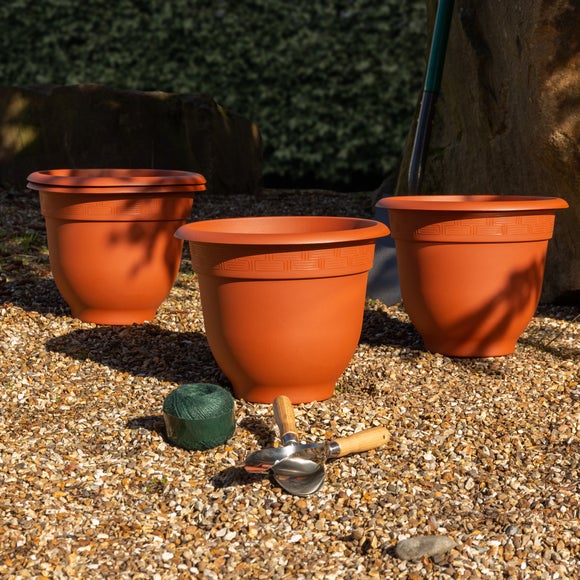 Bell Pot Pack of 4 Round Plant Pots
