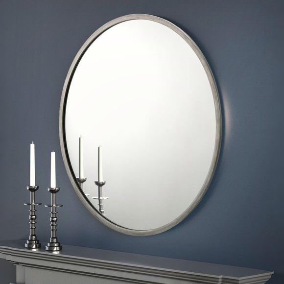 View Octave Round Pewter Wall Mirror View Octave Round Pewter Wall Mirror