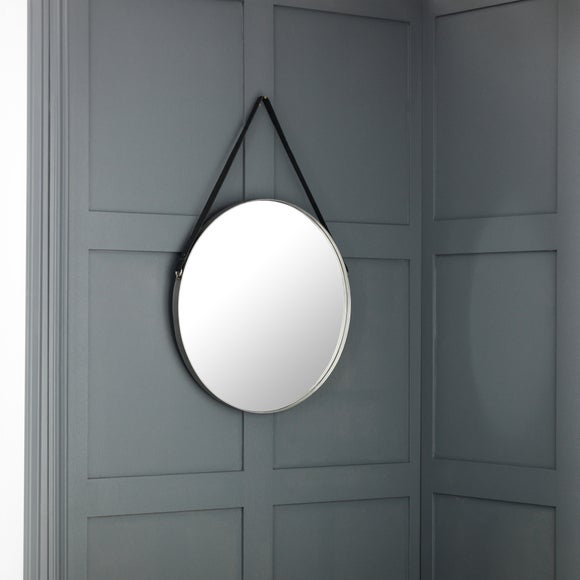 View Opera Round Pewter Wall Mirror View Opera Round Pewter Wall Mirror