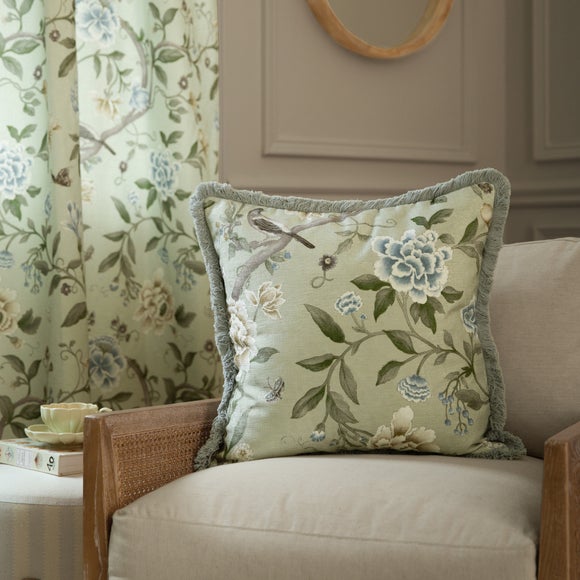 Sanderson Porcelain Garden Square Cushion