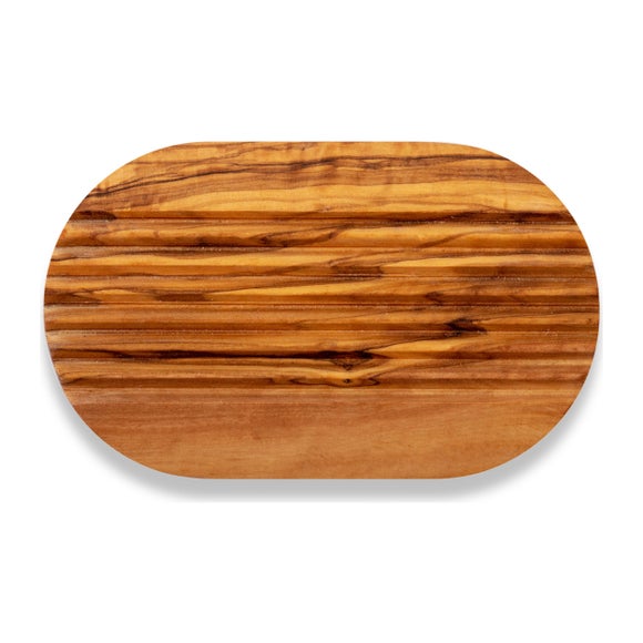 Eco Bath London Olive Wood Ridged Soap Dish