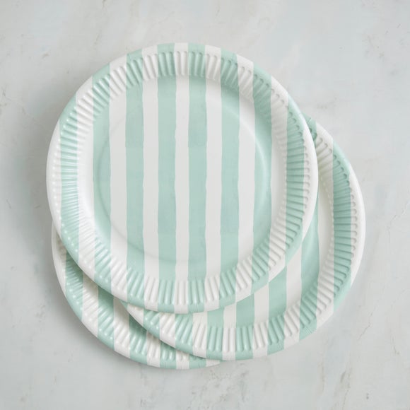 Pack of 8 Striped Paper Plates
