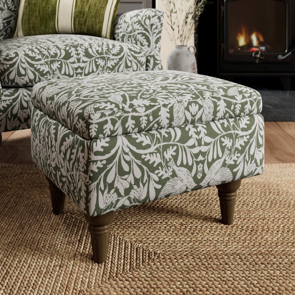 Charnwood Alora Chenille Storage Footstool