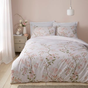 Ditsy Bird Polycotton Duvet Cover & Pillowcase Set