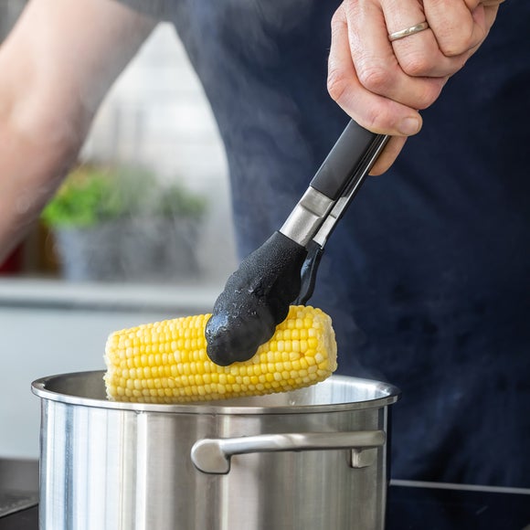 KitchenCraft Silicone Tipped Side Locking Tongs