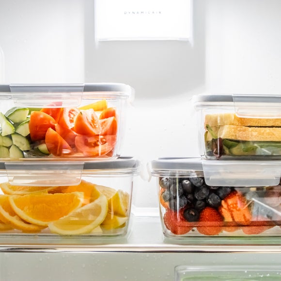 MasterClass Set of 4 Snap Food Storage Boxes