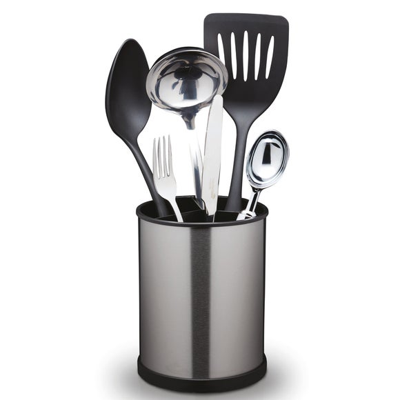 View Masterclass Stainless Steel Rotating Utensil Holder View Masterclass Stainless Steel Rotating Utensil Holder