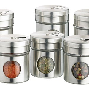 Kitchencraft Set Of 6 Home Made Spice Jar Set