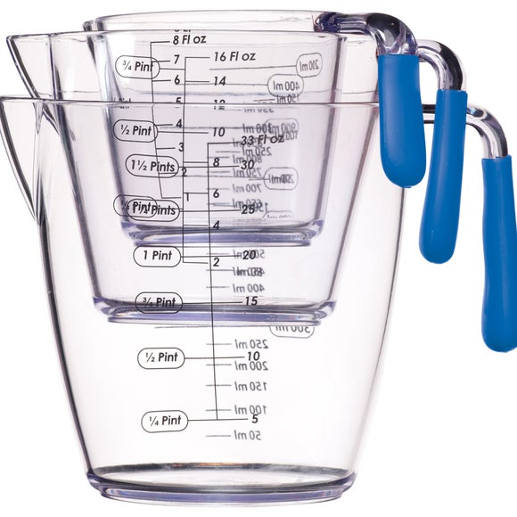 Click to view product details and reviews for Colourworks Set Of 3 Measuring Jugs. Click to view product details and reviews for Colourworks Set Of 3 Measuring Jugs.