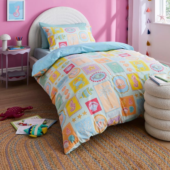Disco Sealife Duvet Cover and Pillowcase Set