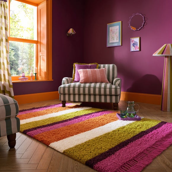 Click to view product details and reviews for Sophie Robinson Sunset Stripe Berber Rug. Click to view product details and reviews for Sophie Robinson Sunset Stripe Berber Rug.