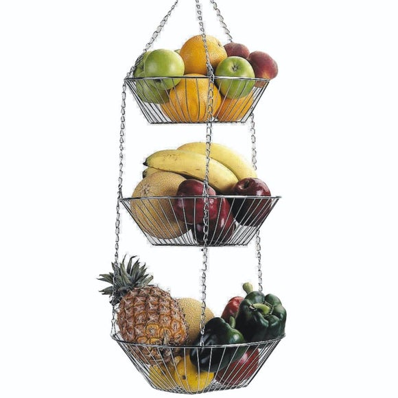 KitchenCraft Chrome Plated Storage Basket