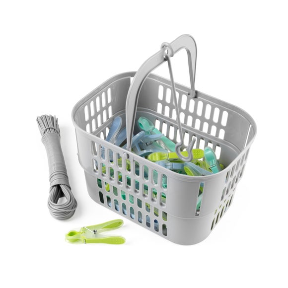 Click to view product details and reviews for Beldray Peg Basket Washing Line Set.