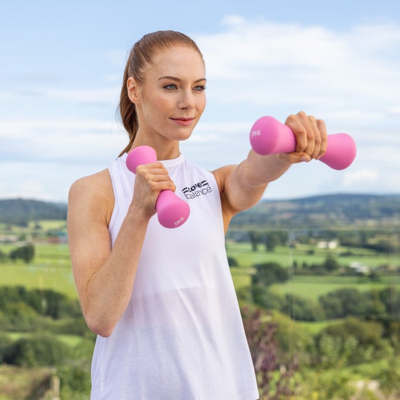 Click to view product details and reviews for Set Of 2 Core Balance Bone Neoprene Dumbbells.
