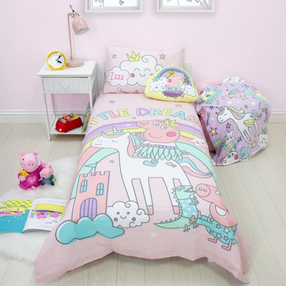 Peppa Pig Bedtime Polycotton Duvet Cover & Pillowcase Set