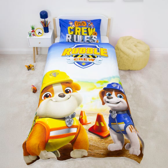 View Paw Patrol Rubblencrew Polycotton Duvet Cover & Pillowcase Set View Paw Patrol Rubblencrew Polycotton Duvet Cover & Pillowcase Set