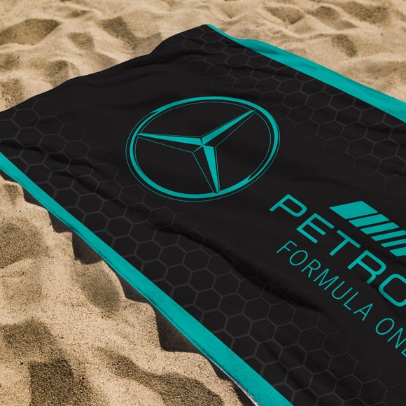 Mercedes Lines 100% Cotton Towel