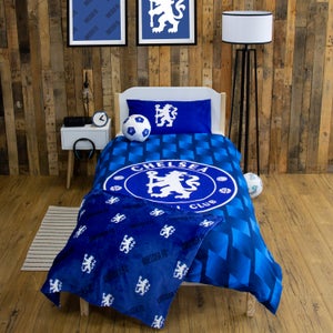 Chelsea Geometric Polycotton Duvet Cover & Pillowcase Set