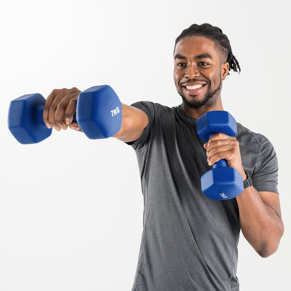 View Set Of 2 Core Balance Hex Neoprene Dumbbells View Set Of 2 Core Balance Hex Neoprene Dumbbells