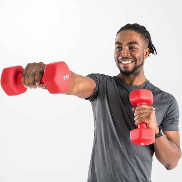 View Set Of 2 Core Balance Hex Neoprene Dumbbells View Set Of 2 Core Balance Hex Neoprene Dumbbells