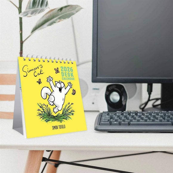 Simon's Cat 2026 Desk Calendar