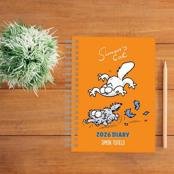 Simon's Cat 2026 A5 Wiro Diary