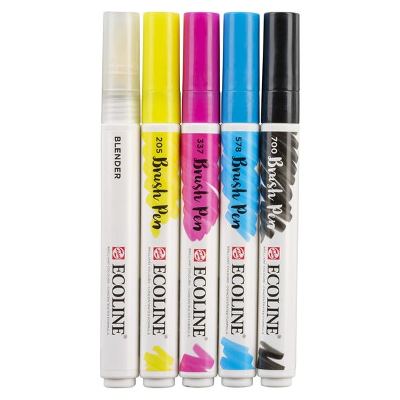 Talens Ecoline Pack of 5 Brush Pens