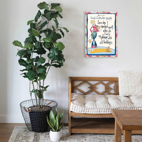 Born to Shop 2026 A3 Family Wall Calendar