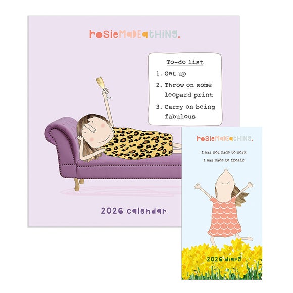 Rosie Made a Thing 2026 Wall Calendar & Diary Set