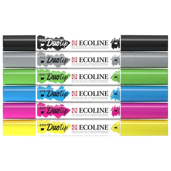 Talens Ecoline Watercolour Duo Tip Pen Set