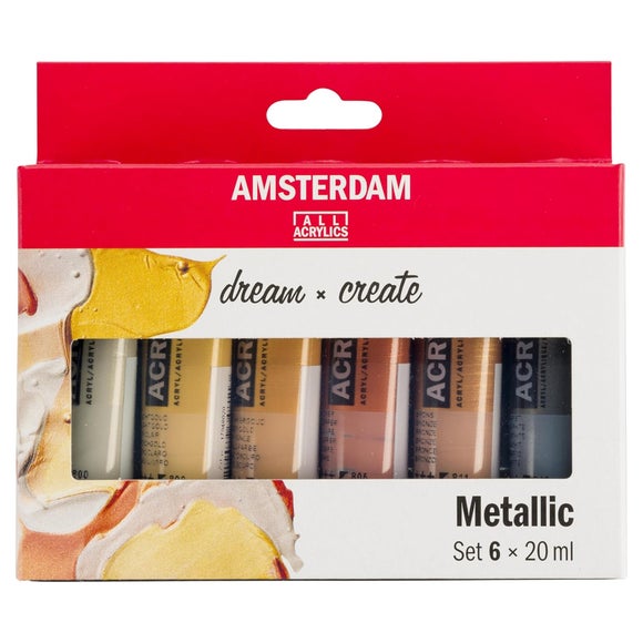 View Amsterdam Pack Of 6 20ml Acrylic Paints View Amsterdam Pack Of 6 20ml Acrylic Paints