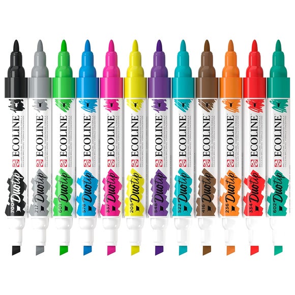 Talens Ecoline Watercolour Duo Tip Pen Set