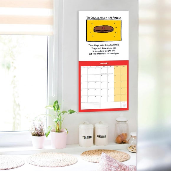 Edward Monkton 2026 Square Wall Calendar