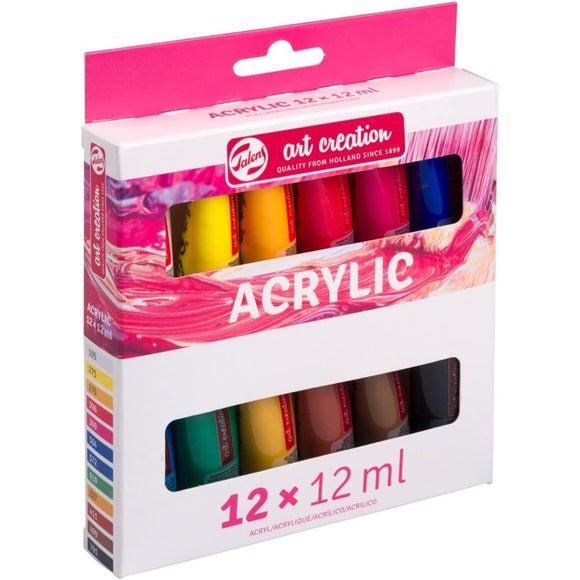 View Talens Art Creation Pack Of 12 Acrylic Paints View Talens Art Creation Pack Of 12 Acrylic Paints