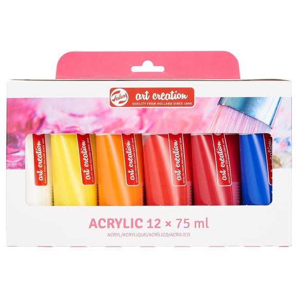 View Talens Art Creation Pack Of 12 Acrylic Paints View Talens Art Creation Pack Of 12 Acrylic Paints