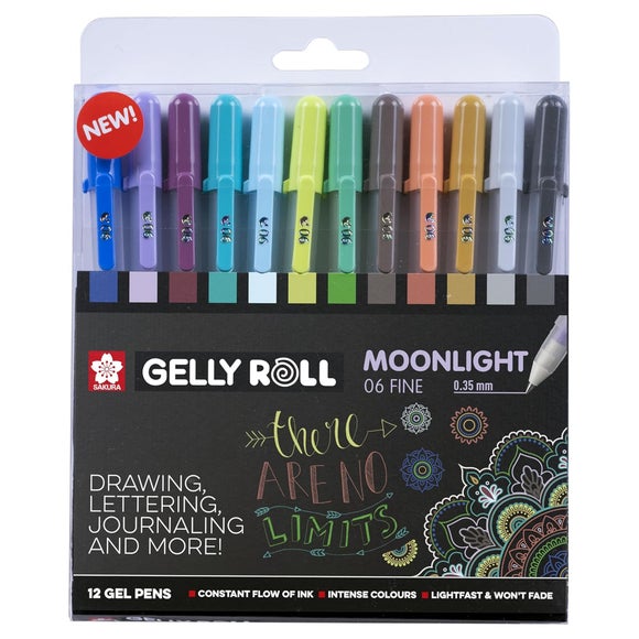 Sakura Pack of 12 Gelly Roll Moonlight Gel Pens