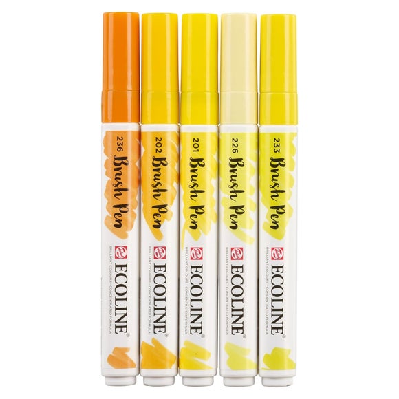 Talens Ecoline Pack of 5 Brush Pens
