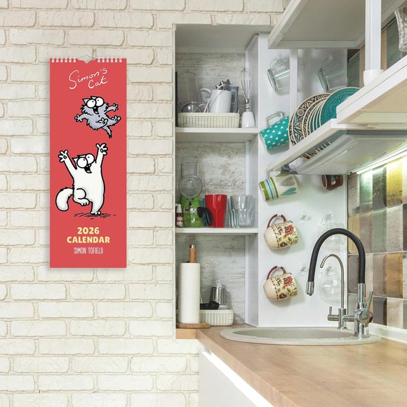 Simon's Cat 2026 Slim Wall Calendar