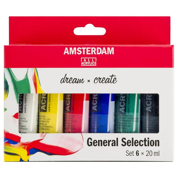 View Amsterdam 20ml Multicoloured Acrylic Paint Set View Amsterdam 20ml Multicoloured Acrylic Paint Set