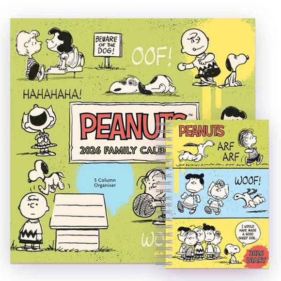 Peanuts 2026 Calendar & Diary Set