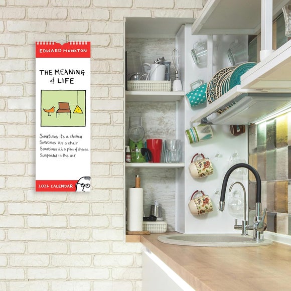 Edward Monkton 2026 Slim Wall Calendar
