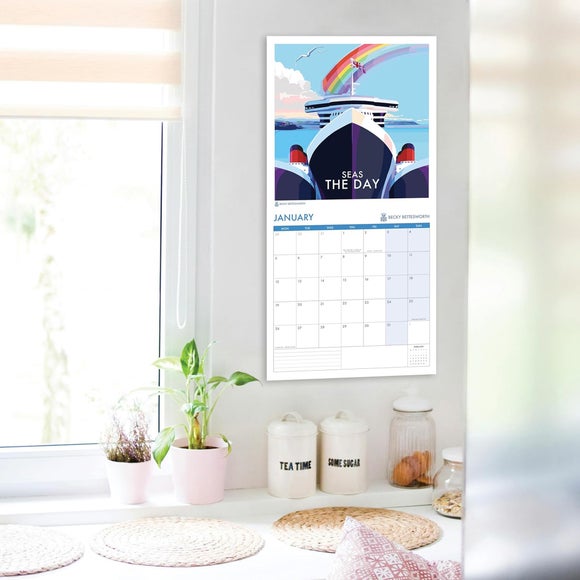 Becky Bettesworth 2026 Sail Boats Wall Calendar