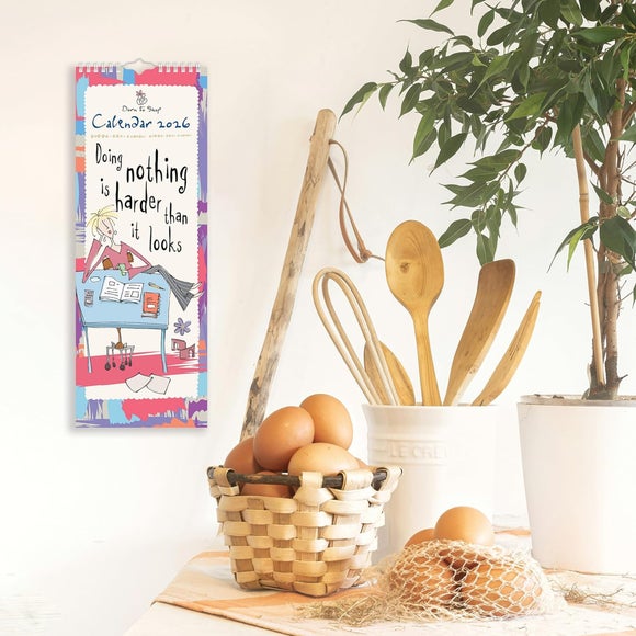 Born to Shop 2026 Slim Wall Calendar