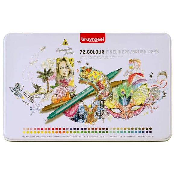 Bruynzeel Expressions Fineliner Brushpen Set