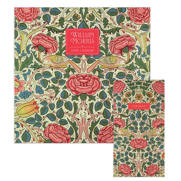 Morris & Co. 2026 William Morris Wall Calendar & Diary Set