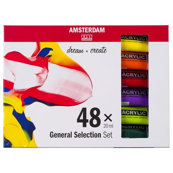 View Amsterdam 20ml Multicoloured Acrylic Paint Set View Amsterdam 20ml Multicoloured Acrylic Paint Set