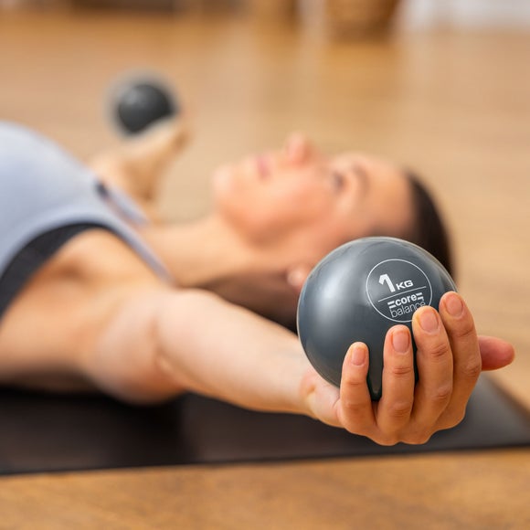 Set of 2 Core Balance Weighted Toning Balls