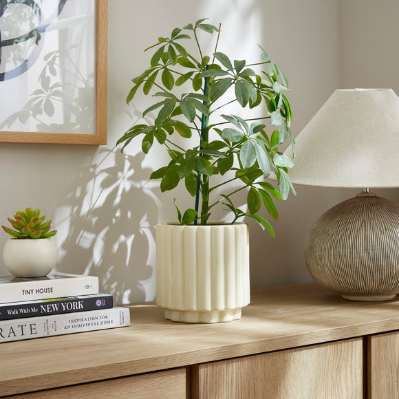 Bubble Ridged Reactive Glaze Ceramic Plant Pot